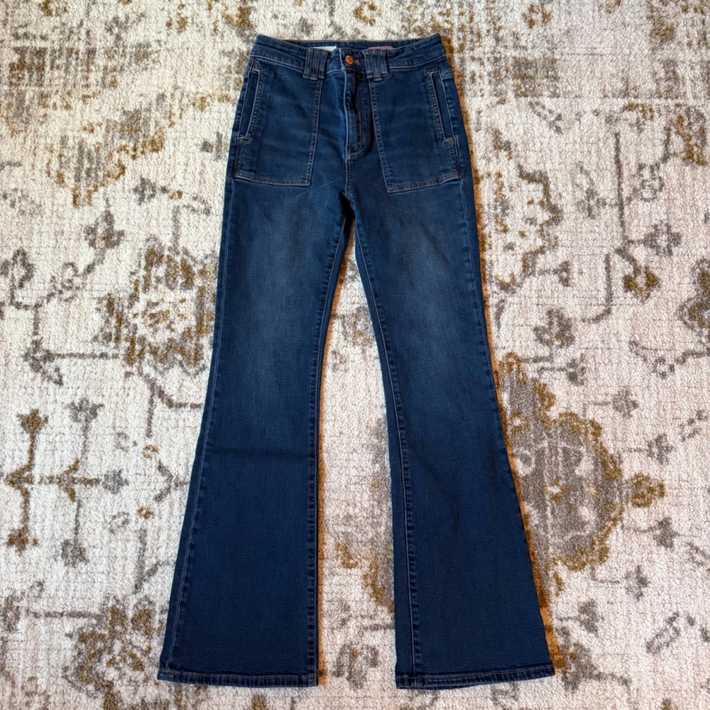 Pilcro Dark Blue Flare Jeans